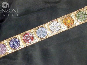 Bracciale con murrine in vetro