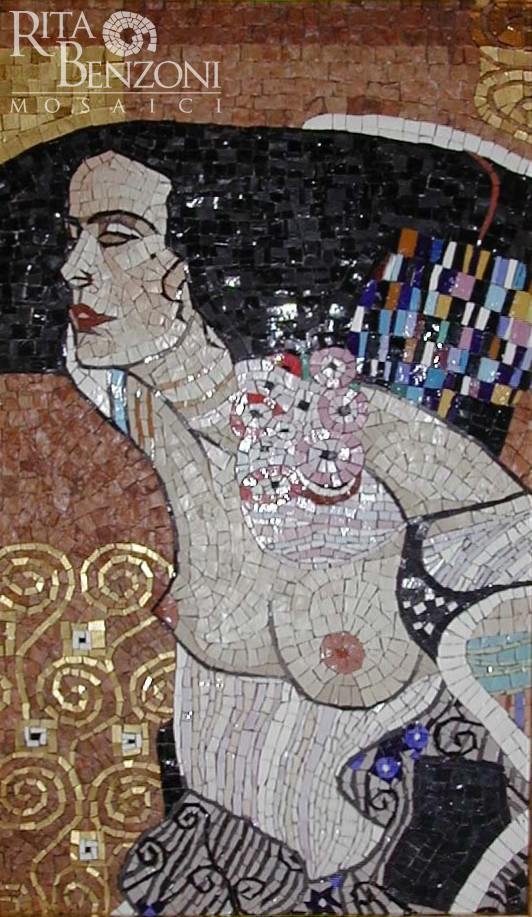 Klimt Salomè mosaico