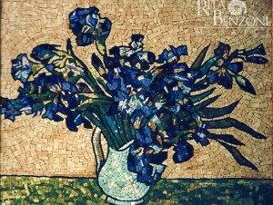 VanGogh Iris mosaico