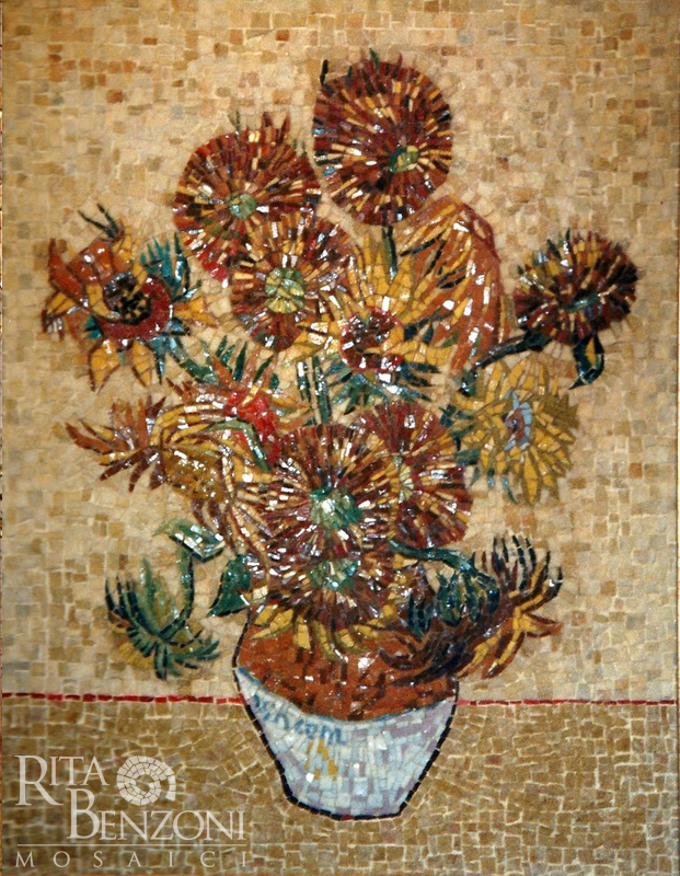 VanGogh girasoli mosaico