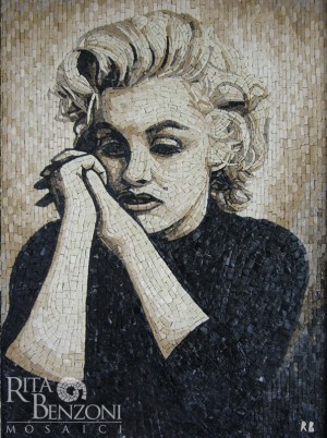 Ritratto mosaico Marilyn Monroe