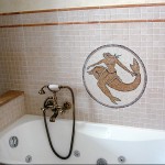 Bagno-marmo-mosaico-sirena-